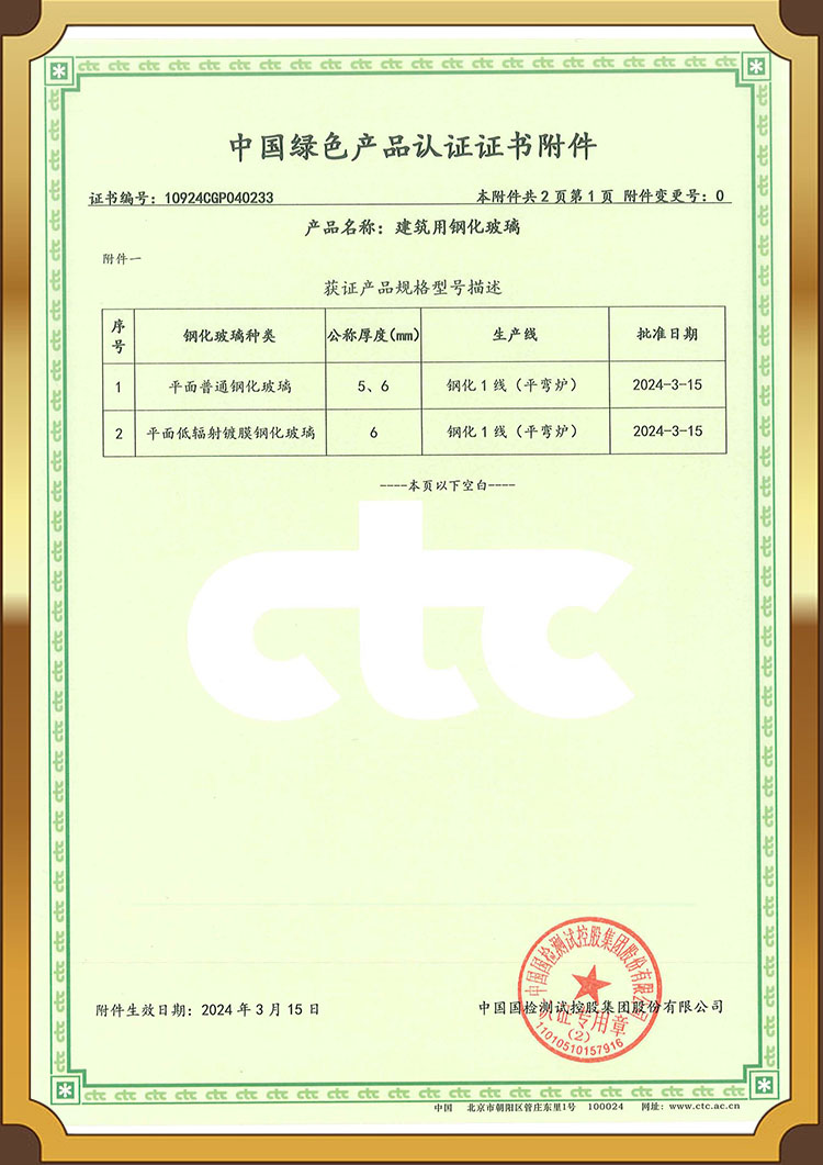 China Green Products Green Building Materials Product Certification Report