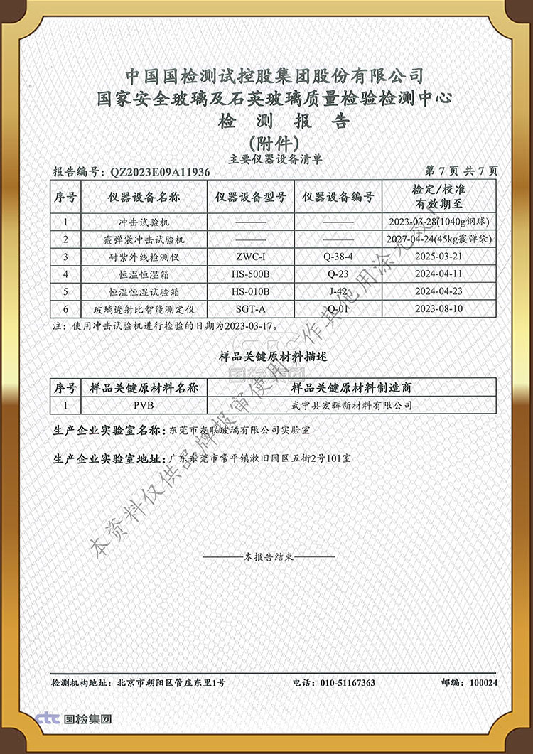 Test report