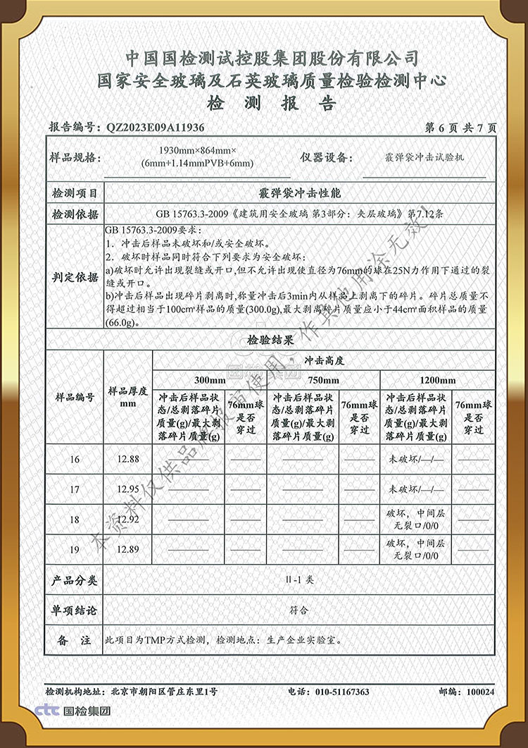 Test report