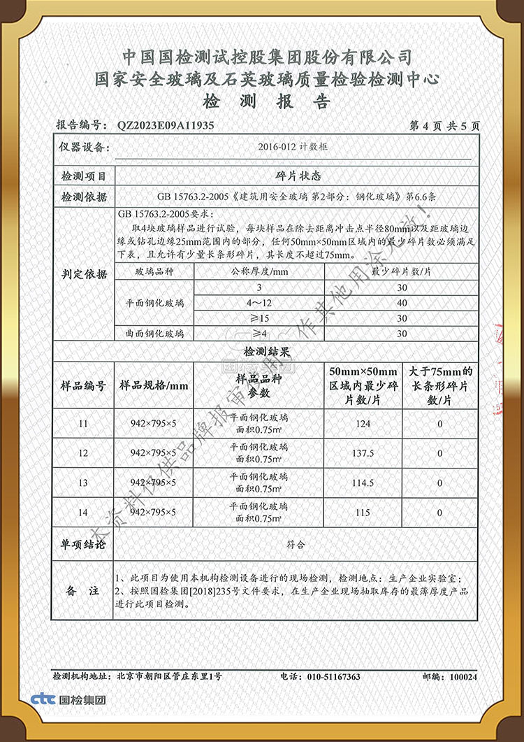 Test report