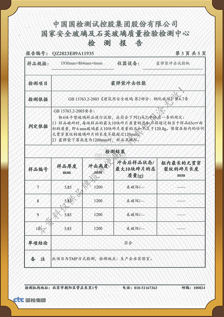 Test report